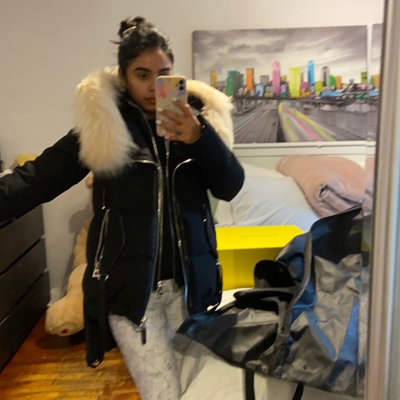 RUDSAK real leather and fur winter coat size XS - Picture 9 of 12